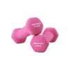 SONGMICS Neoprén Súlyzó Szett Rózsaszín 2x0,5 kg Csúszásmentes Hatszögletű