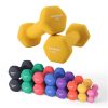 SONGMICS Neoprén Súlyzó Szett Sárga 2x1 kg Hatszögletű Kézi Súlyzó