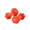 SONGMICS Neoprén Súlyzó Szett 2x1,5 kg Narancssárga Csúszásmentes Hatszögletű