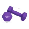 SONGMICS Neoprén Súlyzó Szett 2x2 kg Csúszásmentes Lila