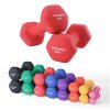 SONGMICS Neoprén Súlyzó Szett 2x3 kg Hatszögletű Piros