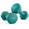 SONGMICS 2 x 3 kg Neoprén Hatszögletű Kézi Súlyzó Szett Otthoni Edzéshez Türkiz