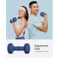   SONGMICS 4 kg Hexagon Kézi Súlyzó Neoprén Bevonattal Erősítő Edzéshez