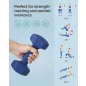   SONGMICS 4 kg Hexagon Kézi Súlyzó Neoprén Bevonattal Erősítő Edzéshez