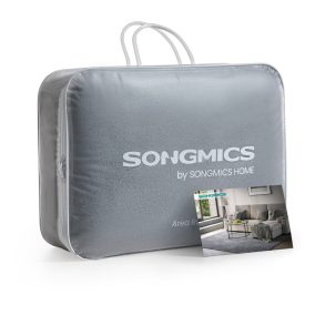   SONGMICS szőnyeg 200 x 290 cm csúszásmentes poliészter galamb szürke modern