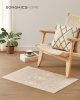 SONGMICS HOME Boho Stílusú Cappuccino Bézs Szőnyeg Csúszásmentes Alappal