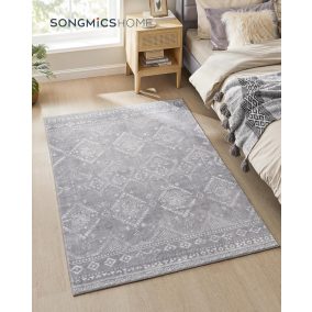   SONGMICS HOME Boho Stílusú Mosható Szőnyeg Világosszürke