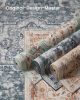 SONGMICS HOME Vintage Stílusú Szőnyeg Türkiz-Korall Mintázattal