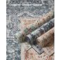 SONGMICS HOME Vintage Stílusú Szőnyeg Türkiz-Korall Mintázattal