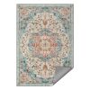 SONGMICS HOME Vintage Stílusú Szőnyeg Türkiz-Korall Mintázattal