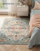 SONGMICS HOME Vintage Stílusú Szőnyeg Türkiz-Korall Mintázattal