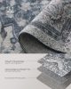 SONGMICS HOME Vintage Szőnyeg Galambszürke 160 x 230 cm Csúszásmentes