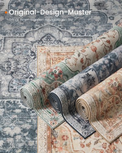 SONGMICS HOME Vintage Stílusú Cappuccino Bézs Szőnyeg Csúszásmentes Felülettel