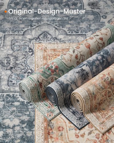 SONGMICS HOME Vintage Stílusú Cappuccino Bézs Szőnyeg Csúszásmentes Felülettel