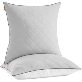   SONGMICS HOME Kétoldalas Párna Szett Galambszürke 80x80 cm Hűsítő-Meleg Kivitel