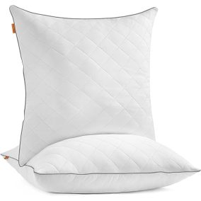   SONGMICS HOME Kétoldalas Párna Szett Hűsítő-Meleg Fehér