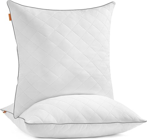 SONGMICS HOME Kétoldalas Párna Szett Hűsítő-Meleg Fehér