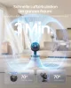 SONGMICS XFC001B1EU asztali ventilátor LED kijelzővel távirányítóval 70° oszcillációval 8 sebességgel fekete