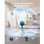   SONGMICS XFC001B1EU asztali ventilátor LED kijelzővel távirányítóval 70° oszcillációval 8 sebességgel fekete