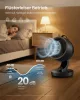SONGMICS XFC001B1EU asztali ventilátor LED kijelzővel távirányítóval 70° oszcillációval 8 sebességgel fekete
