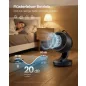   SONGMICS XFC001B1EU asztali ventilátor LED kijelzővel távirányítóval 70° oszcillációval 8 sebességgel fekete