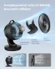 SONGMICS XFC001B1EU asztali ventilátor LED kijelzővel távirányítóval 70° oszcillációval 8 sebességgel fekete