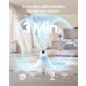   SONGMICS XFC001W1EU csendes asztali ventilátor 20dB távirányítóval felhőfehér
