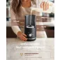   SONGMICS 4 az 1-ben Elektromos Tejhabosító Rozsdamentes Acél Fekete 300 ml Automatikus Leállással