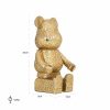 Richmond Sitting Bear Arany Gyanta Dekoráció