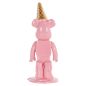   Richmond Icebear Rózsaszín Műgyanta Dekorációs Szobor Aranyfagylalt Fejdísszel