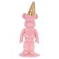   Richmond Icebear Rózsaszín Műgyanta Dekorációs Szobor Aranyfagylalt Fejdísszel