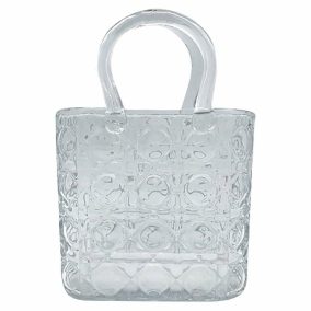   Richmond Ginny Táska Formájú Üveg Váza Átlátszó Dombornyomott
