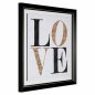   Richmond Interiors LOVE Fali Dekoráció Arany-Fekete 90x90cm