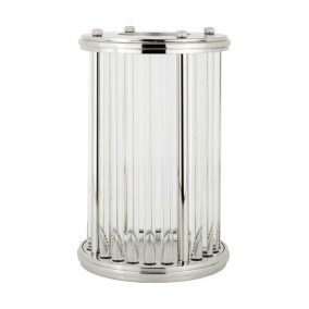 Richmond Eaden Üveg Gyertyatartó Ezüst