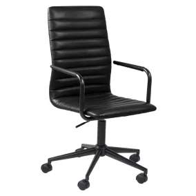 Actona Winslow Irodai Szék Műbőr Fekete Ergonomikus