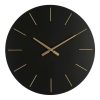 Bizzotto Timeline 60 Fekete Matt MDF Falióra Arany Mutatókkal