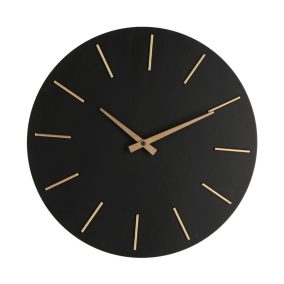 Bizzotto Timeline 40 Fekete-Arany Minimál Fali Óra