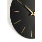 Bizzotto Timeline 40 Fekete-Arany Minimál Fali Óra