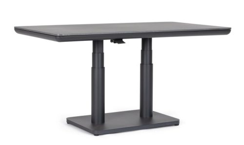 Bizzotto Miguel Állítható Magasságú Kerti Asztal Fekete Kerámia Lappal