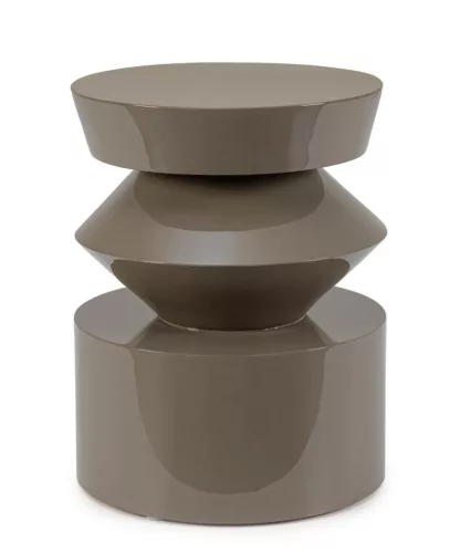 Bizzotto Otilia Contour stolik kawowy MDF brązowy lakierowany