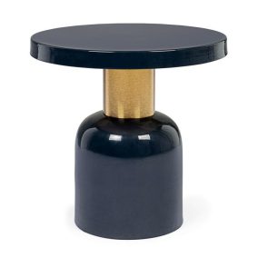 BIZZOTTO NALIMA Acél Dohányzóasztal Sötétkék-Arany