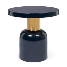 BIZZOTTO NALIMA Acél Dohányzóasztal Sötétkék-Arany