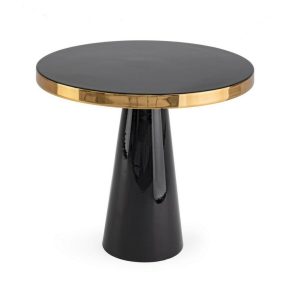 Bizzotto Nandika Glamour Dohányzóasztal Fekete-Arany