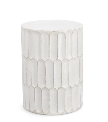 Bizzotto Caesar 40,5 Kávézóasztal Magnézium Fehér Geometrikus Mintázattal