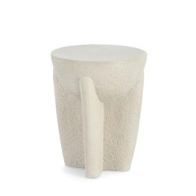   Bizzotto Caesar Dohányzóasztal Magnézium Fehér Texturált