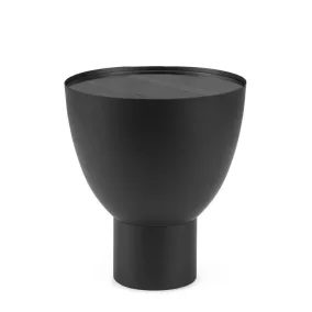 Bizzotto Archie Kerek Dohányzóasztal Edzett Üveg Fekete