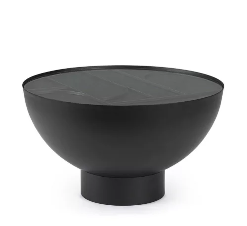 Bizzotto Archie Fekete Üveglapos Dohányzóasztal