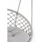   Bizzotto Javier Függő Kerti Fotel Poligyapot Szürke Bojtos