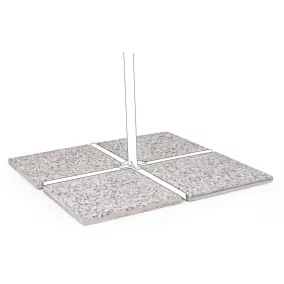   Bizzotto INES Napernyő Nehezék Szett Beton Szürke-Bézs 4x20kg