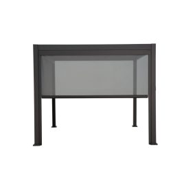   Bizzotto Ocean/Marea Pergola Árnyékoló Textilene Szürke 3m